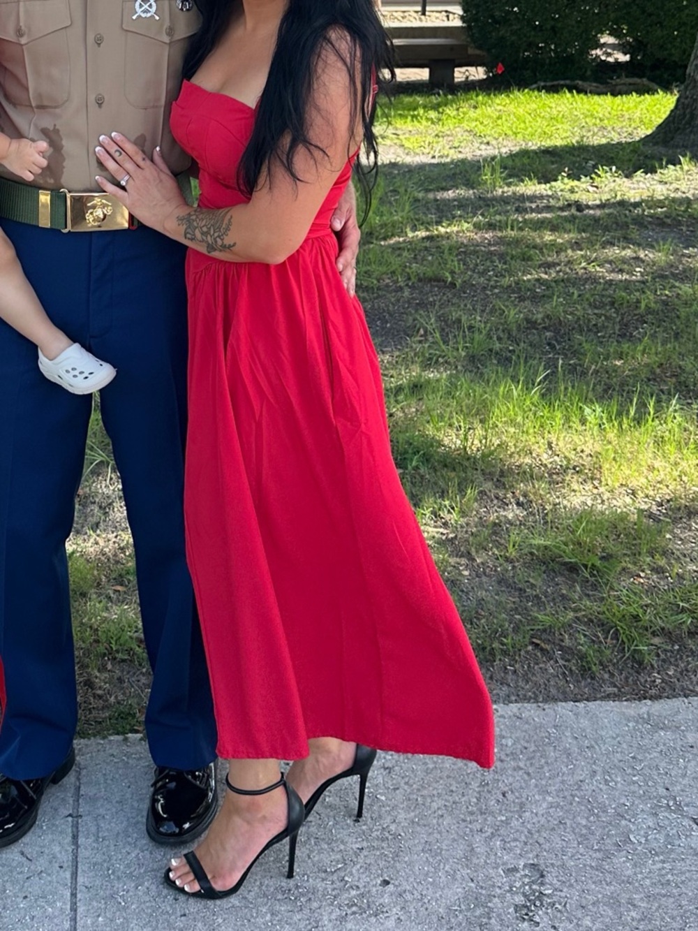 Elegant Red Women's Dress